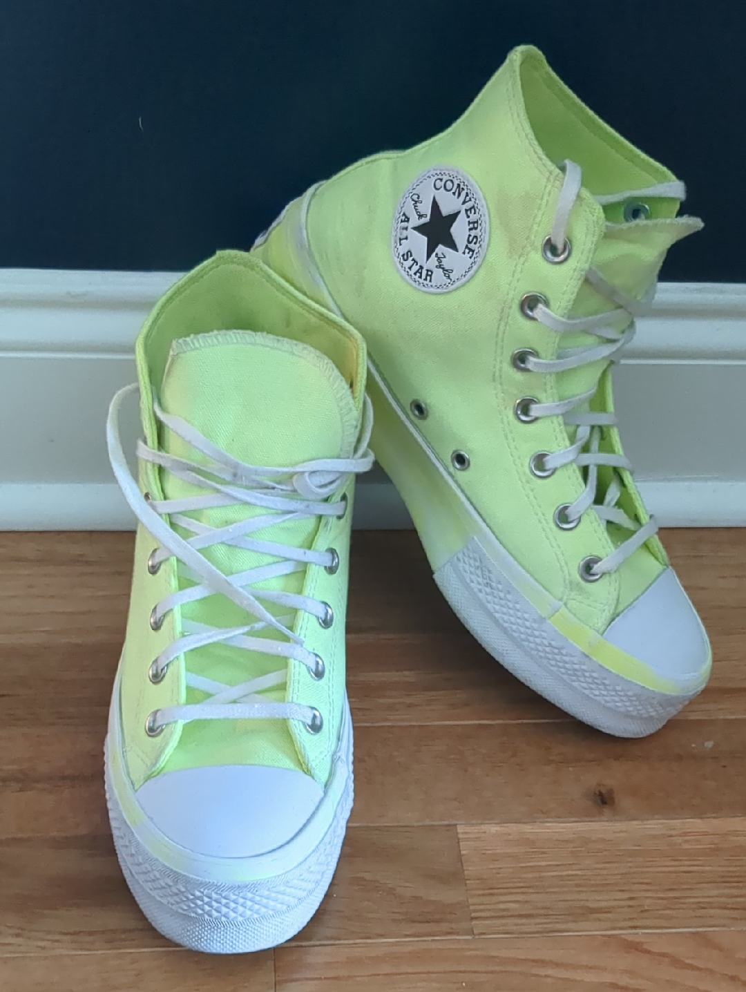 Converse High Top Sneakers - Neon Lime